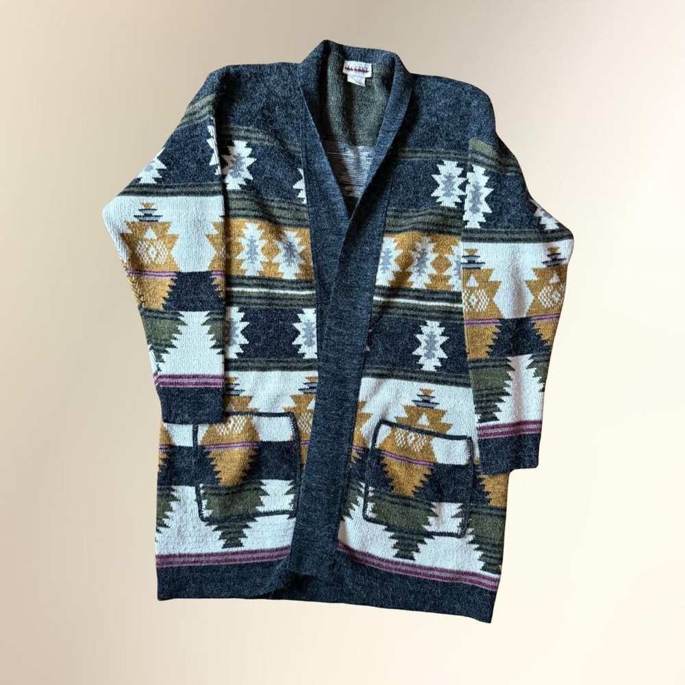 Accent American Southwestern Print Cardigan